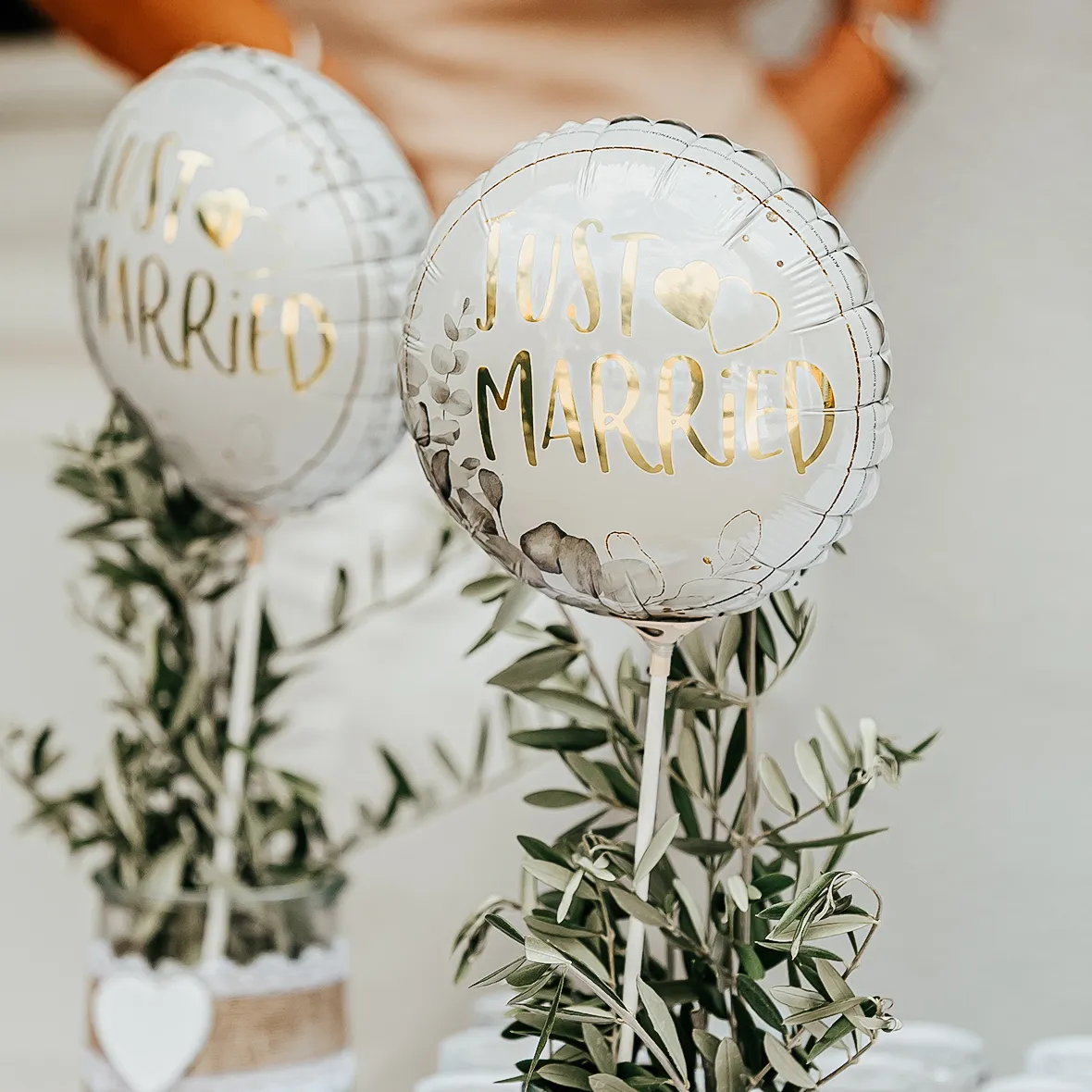 Just Married Luftballons