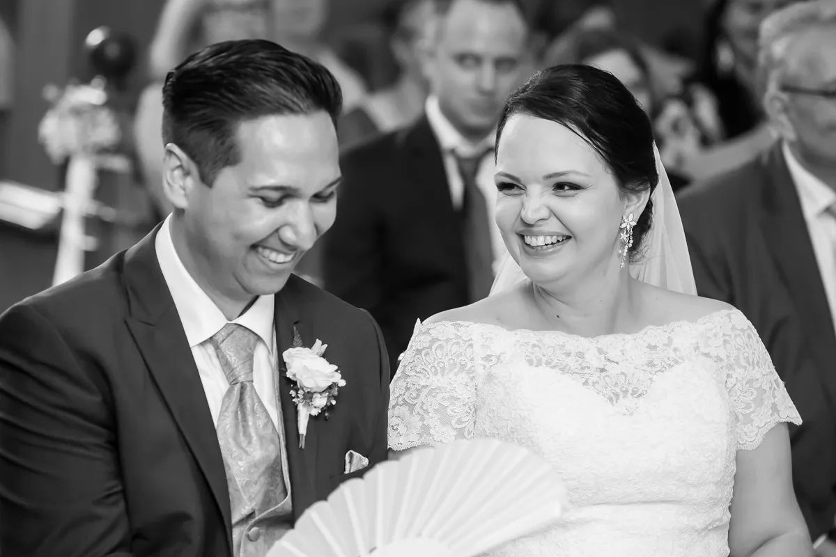 Brautpaar bei Trauung