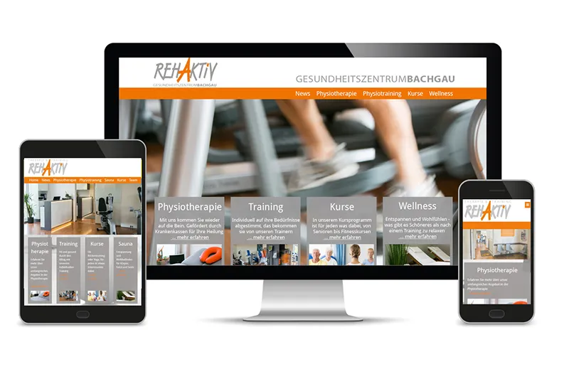 Webdesign eines Physiotherapeuten